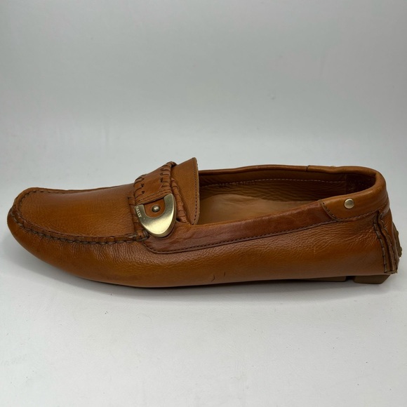 BALLY LANDOLFA EJ Soft LEATHER Loafers Brown Size E36 UE - Picture 3 of 16